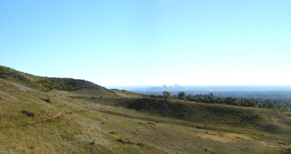 Green Mountain looking northeast. Denver in the distance