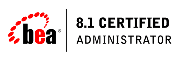BEA WebLogic Admin Certification Logo