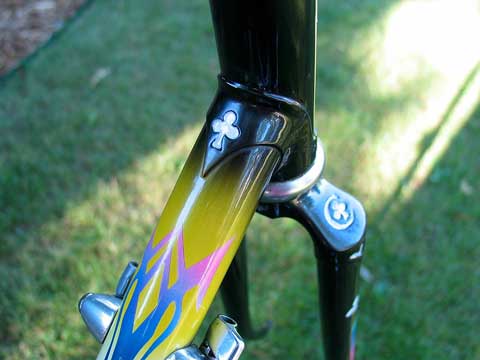 Colnago downtube lug detail