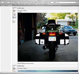 my bike on a japanese site